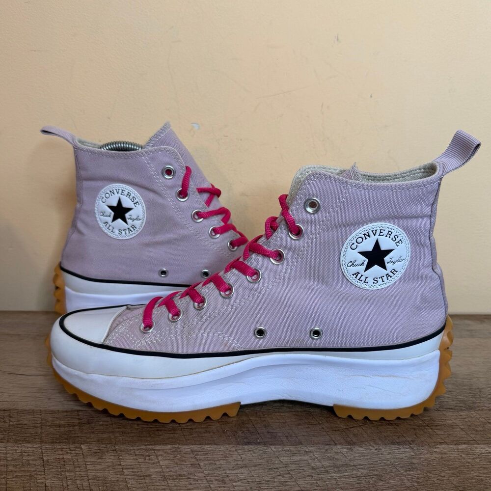 Converse Run Star Hike sneakers dusty rose women’s size 10 platform shoes